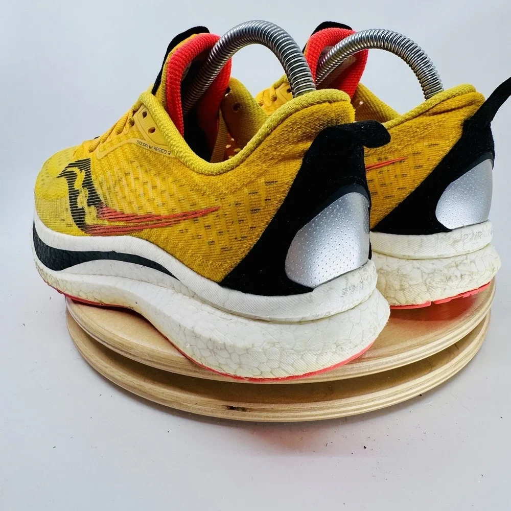 Saucony Endorphin Speed 2 Running Shoes Womens 9 Yellow Lightweight Race Trainer